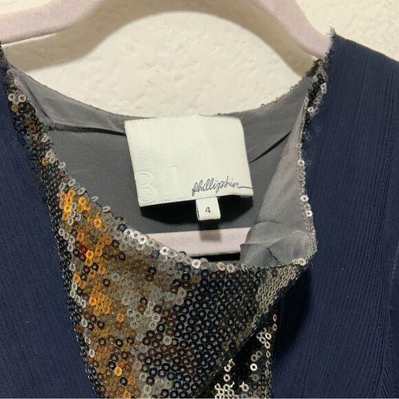 3.1 phillip lim Sequin 100 %Silk/ 100% Sole Dress Size 4 NWOT - Picture 3 of 9